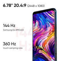 ASUS ROG telefon 5S 5 S 5G Smartphone Snapdragon 888 Plus 6.78 ''144Hz AMOLED 6000mAh 65W szybkie ładowanie telefon do gier NFC 3